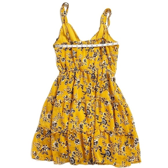 TRIXXI Women’s Yellow Floral Dress - Small - Picture 6 of 10